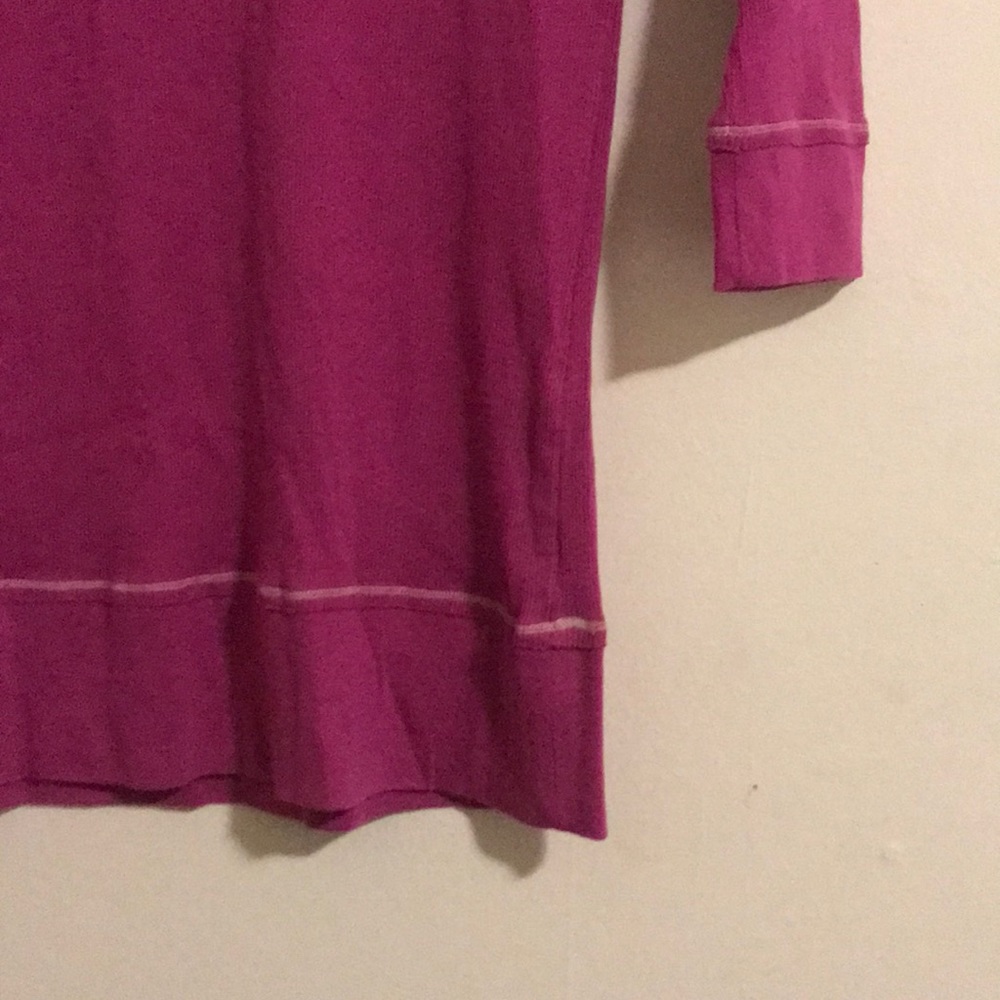 Magenta Ribbed Top - Picture 3 of 3